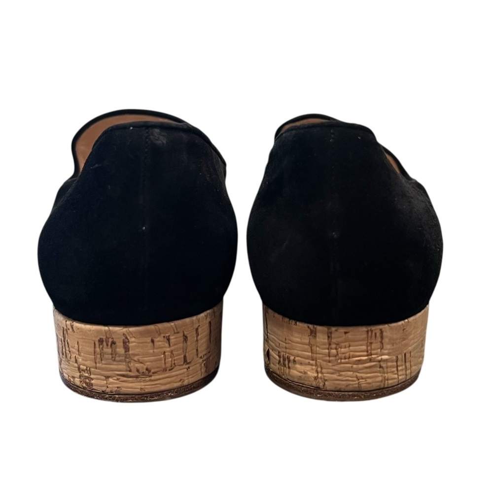 GIANVITO ROSSI Suede Cork Slip-on Black Loafers Size EU 40 - Picture 10 of 13